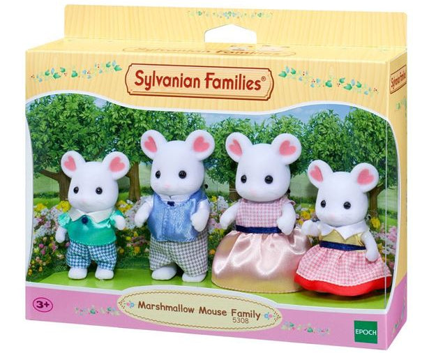 Sylvanian Families: Marshmallow Mouse Family