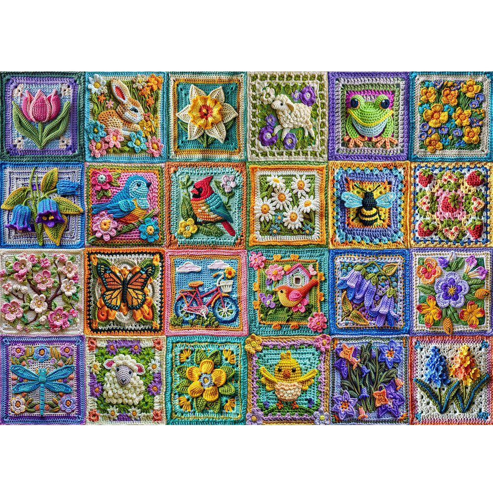 Treats N Treasures S4 - 1000 Piece Jigsaw Puzzle Springtime Crochet