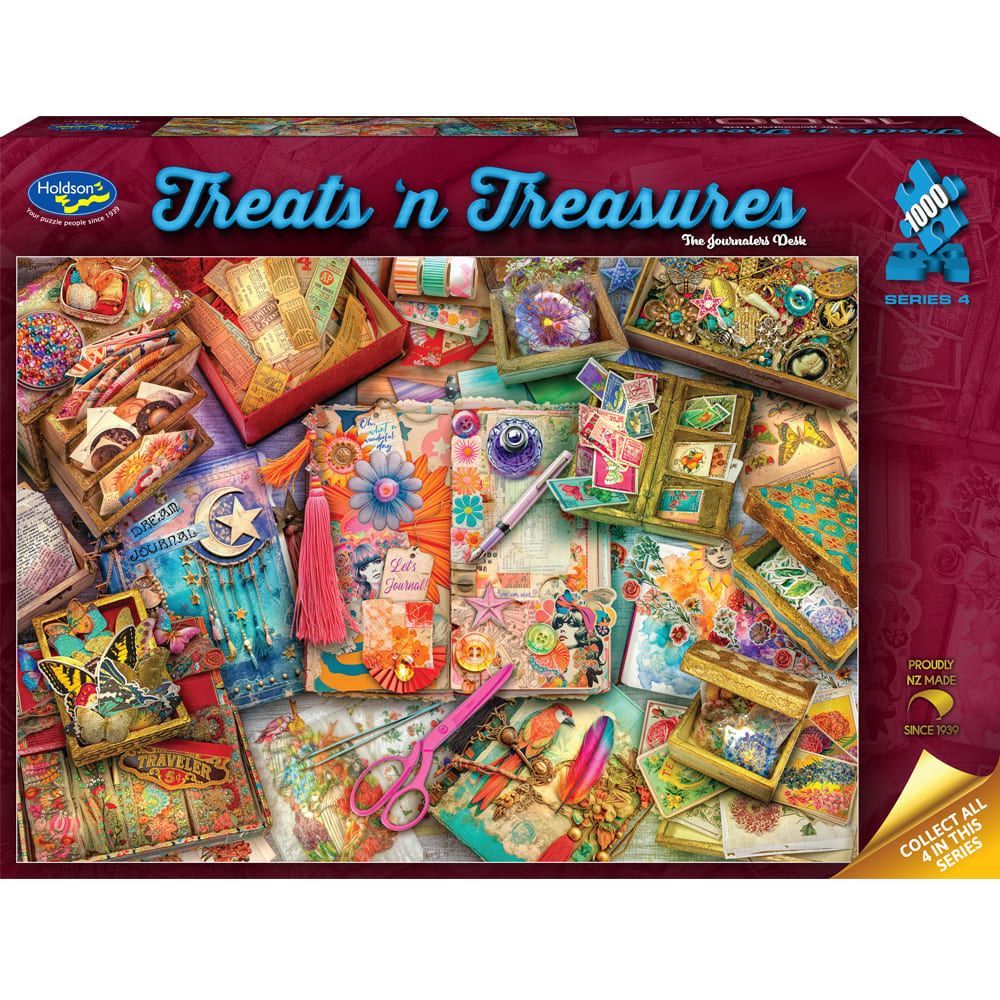 Treats N Treasures S4 - 1000 Piece Jigsaw Puzzle The Journalers Desk