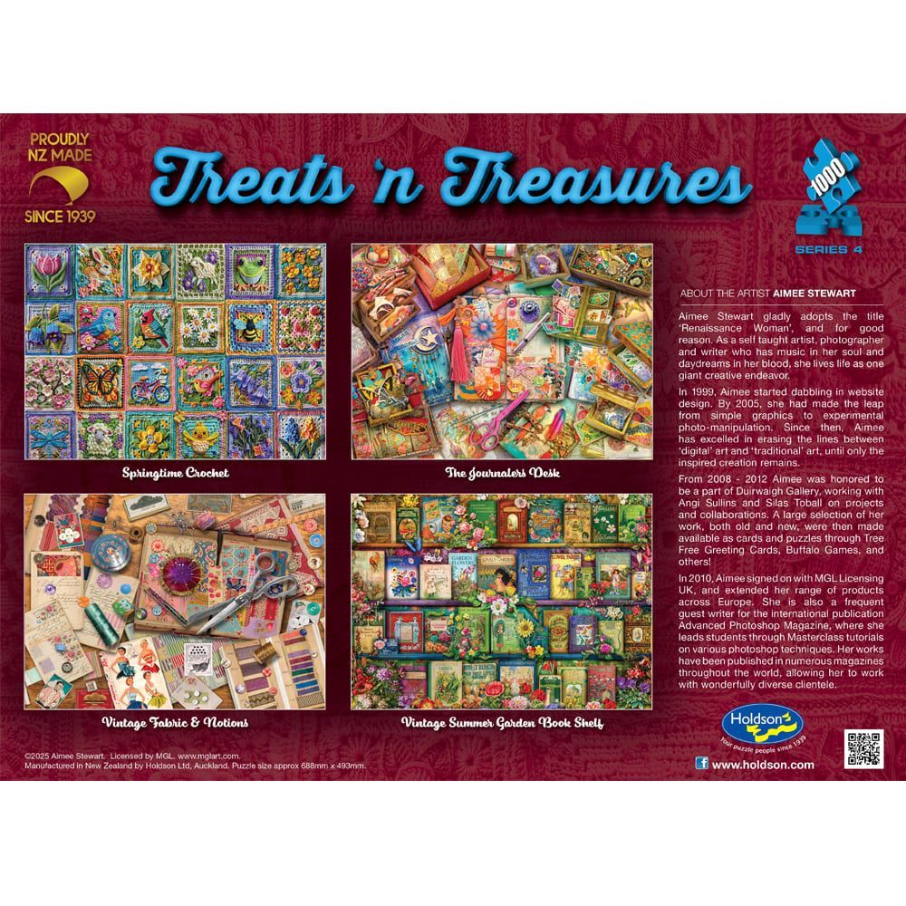 Treats N Treasures S4 - 1000 Piece Jigsaw Puzzle The Journalers Desk