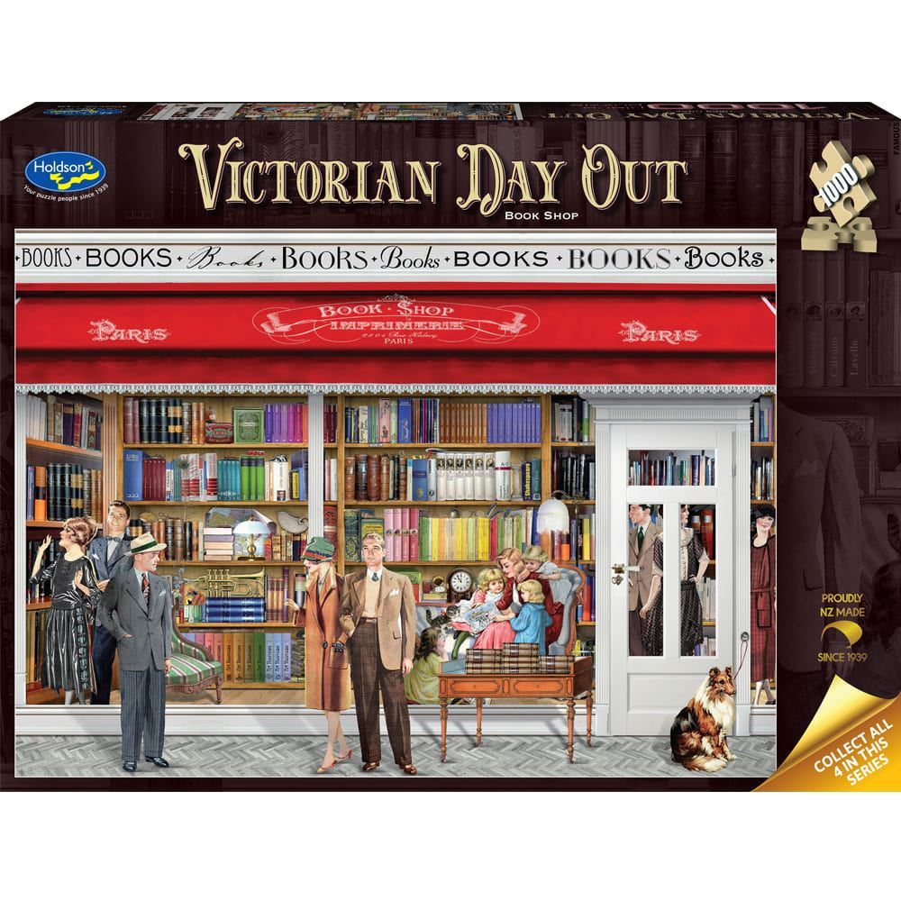 Victorian Day Out - 1000 Piece Jigsaw Puzzle Book Shop