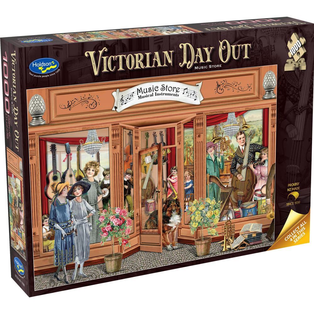 Victorian Day Out - 1000 Piece Jigsaw Puzzle Music Store