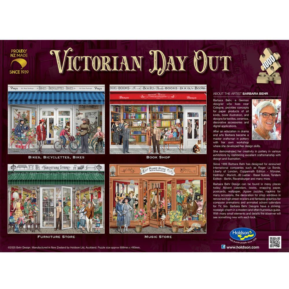 Victorian Day Out - 1000 Piece Jigsaw Puzzle Music Store