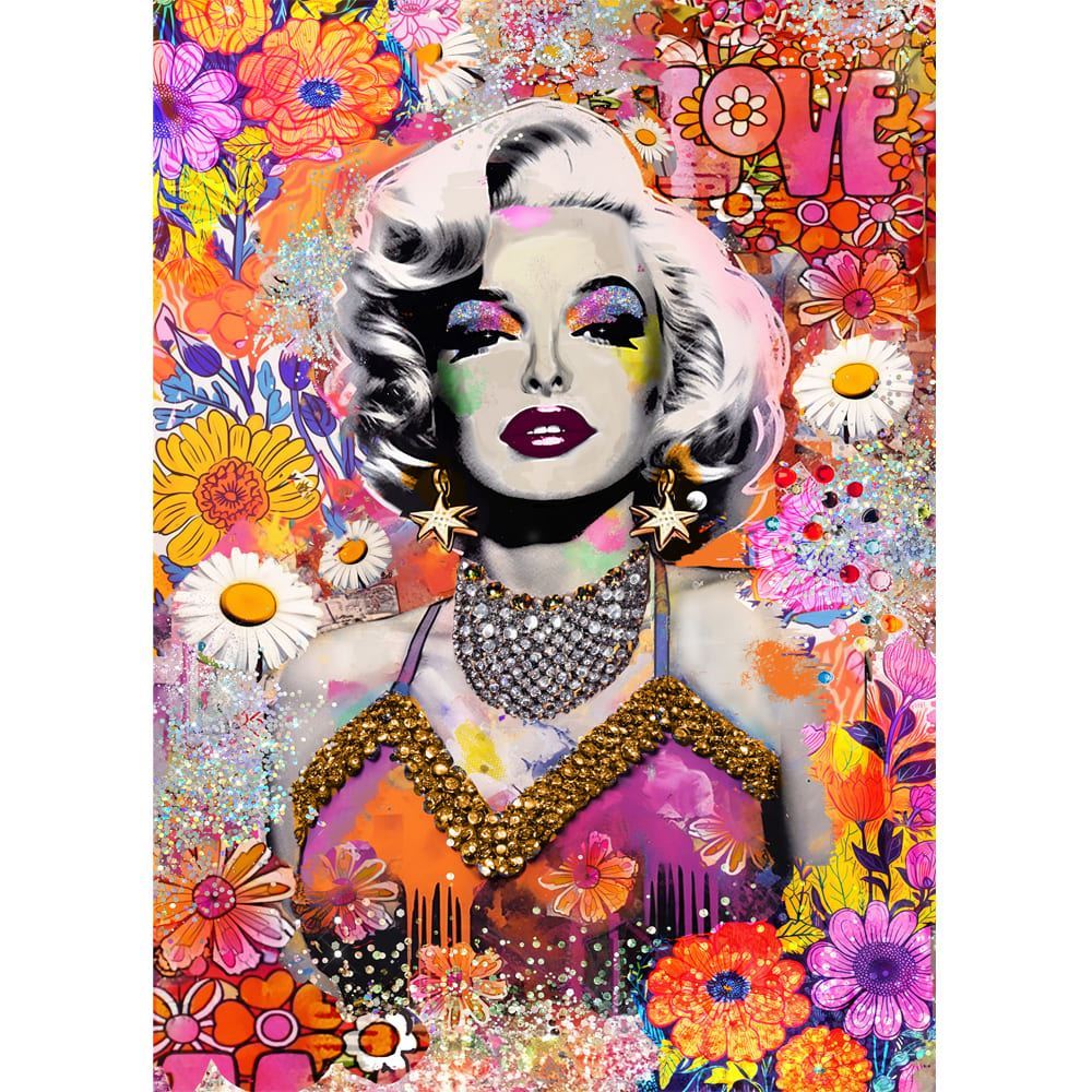 Timeless Icons - 1000 Piece Jigsaw Puzzle - Marilyn Floral