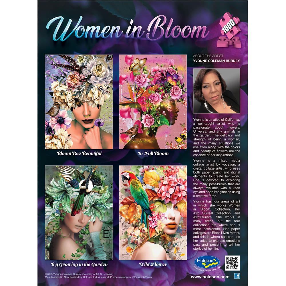 Woman in Bloom - 1000 Piece Jigsaw Puzzle Wild Flower