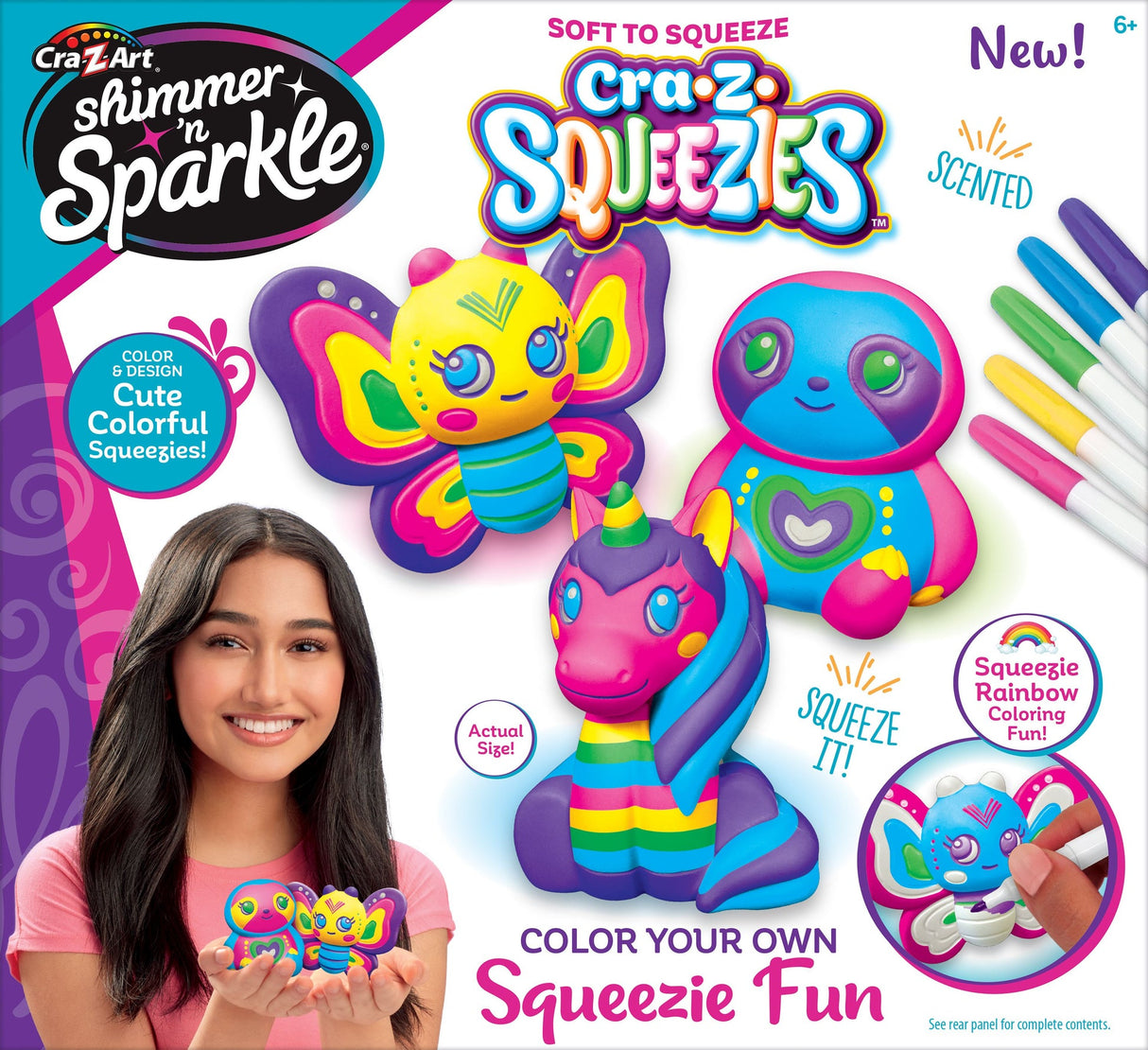 Shimmer 'n Sparkle Color Your Own Squeezie Fun - Deluxe Set