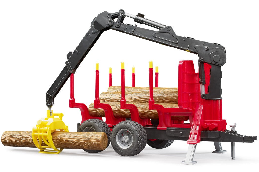 Bruder: Forestry Trailer with Loading Crane