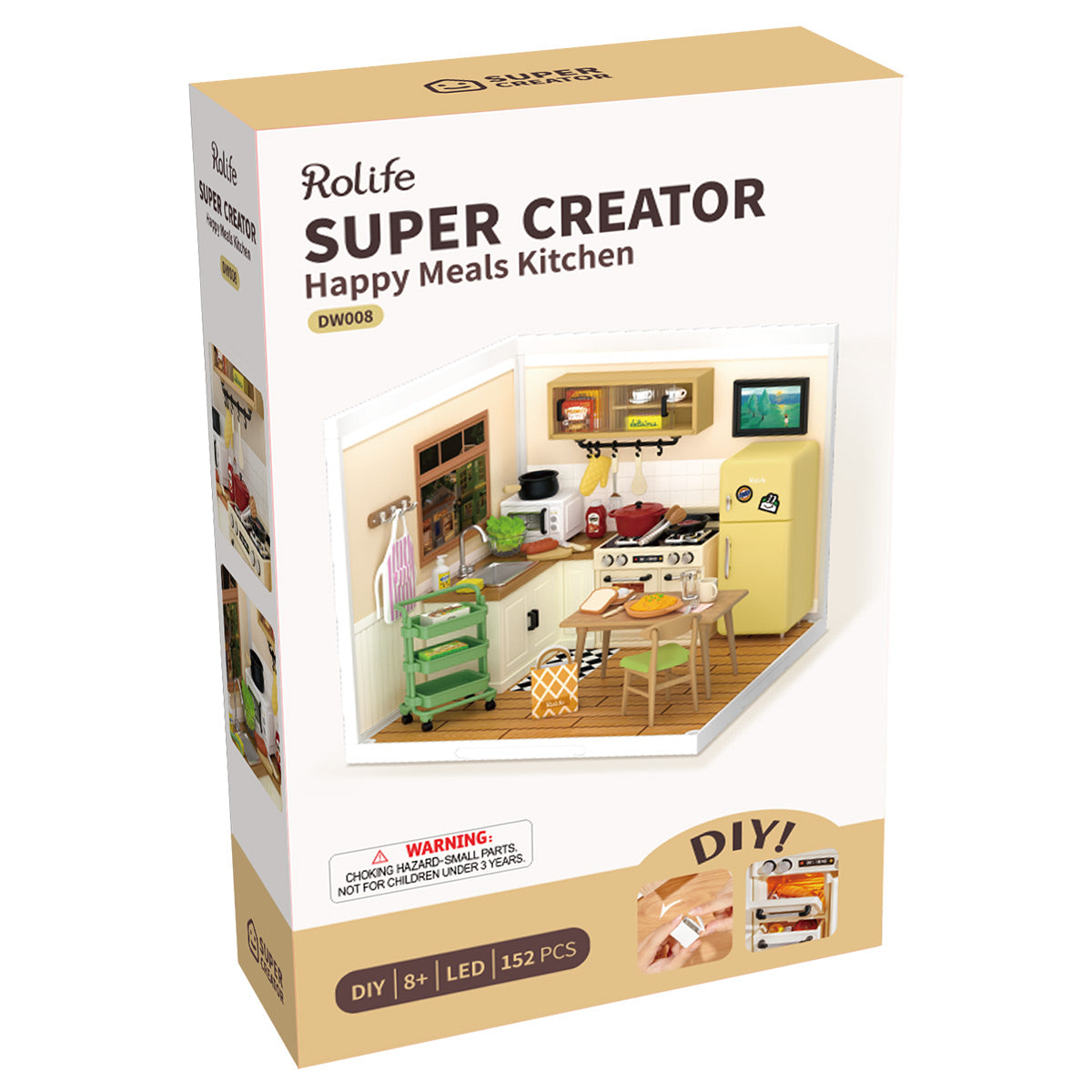 Rolife: Happy Meals Kitchen - Super Creator Plastic DIY Miniature Puzzle