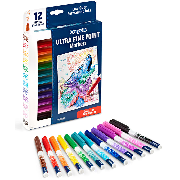Crayola Ultra Fine Point Markers 12 Pack