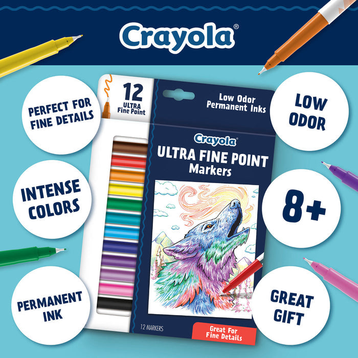Crayola Ultra Fine Point Markers 12 Pack