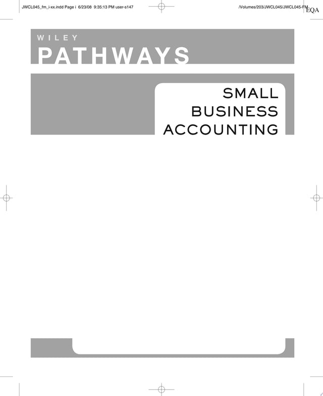 Wiley Pathways Small Business Accounting