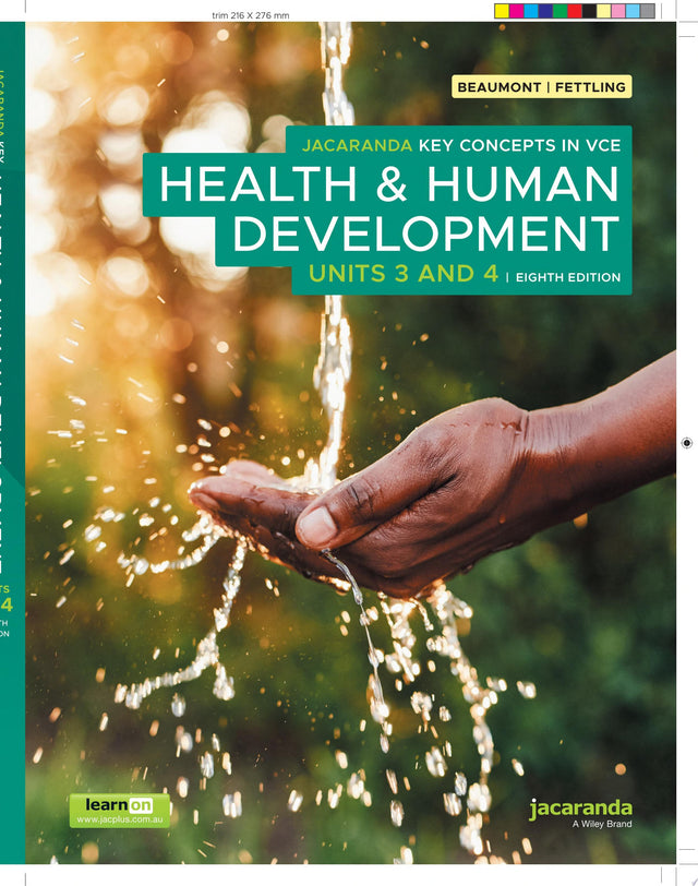 Jacaranda Key Concepts in VCE Health & Human Development Units 3 and 4 8e, learnON & Print