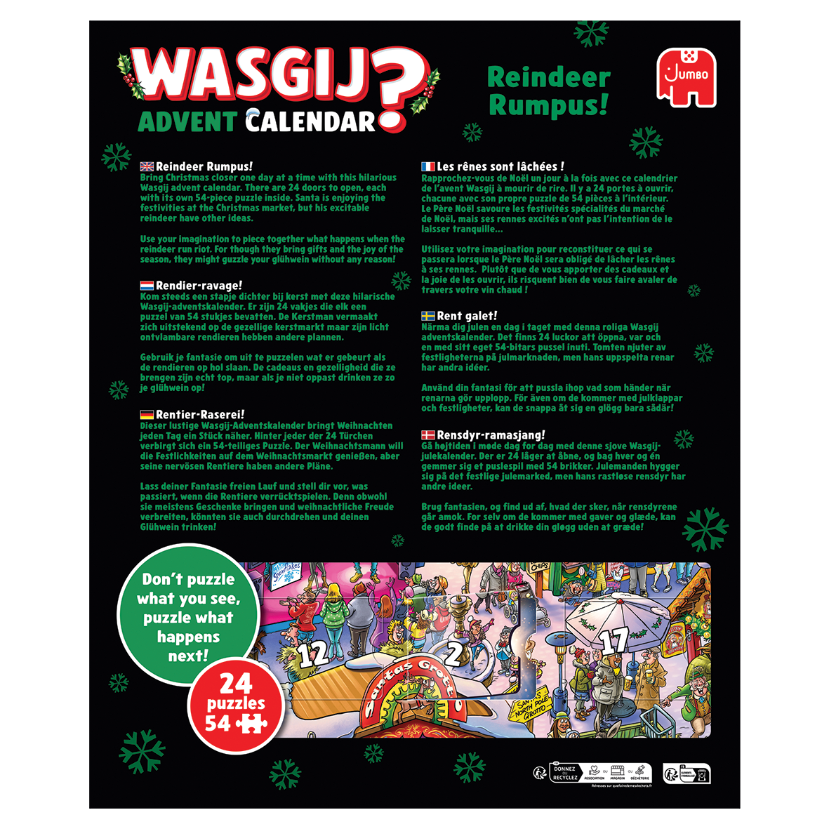 Wasgij Advent Calendar #2 - Reindeer Rumpus!