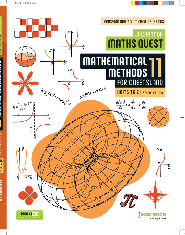 Jacaranda Maths Quest 11 Mathematical Methods Units 1 and 2 for Queensland, 2e learnON & Print