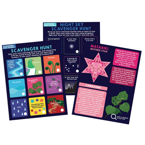 NZ Matariki Activity Set 9 Erasable Boards