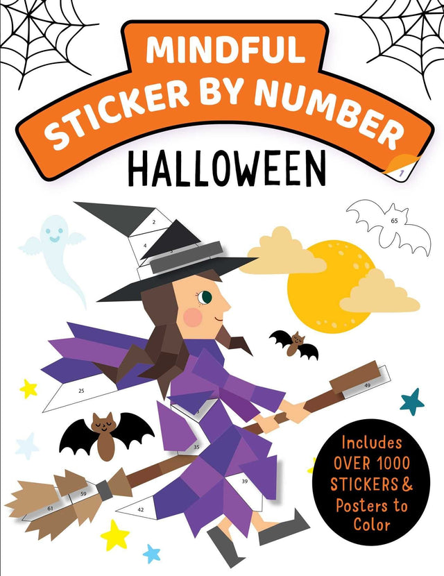 Mindful Sticker By Number: Halloween