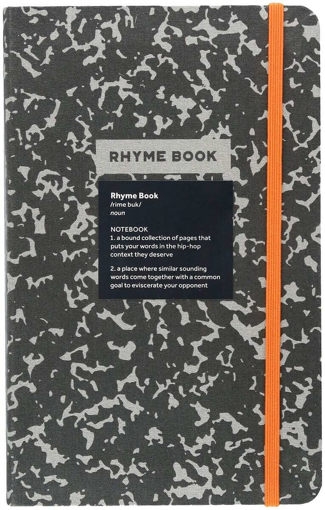 Rhyme Book: A lined notebook with quotes, playlists, and rap stats