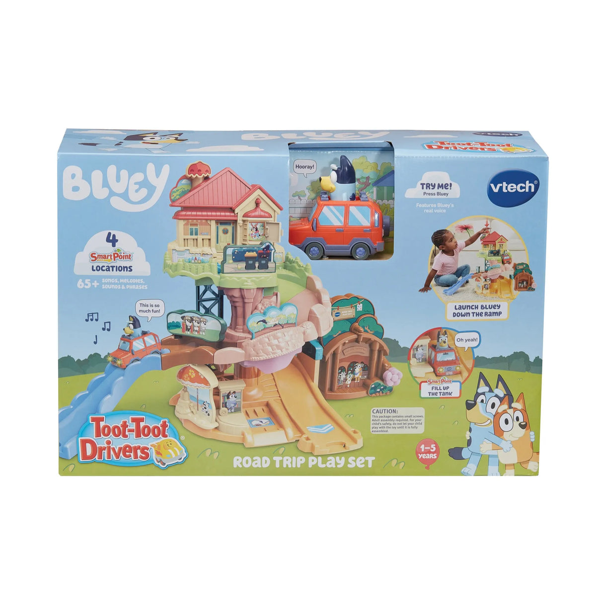 VTech Toot-Toot Drivers Bluey Road Trip Playset