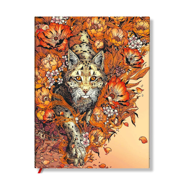 Lynx Rising (Erica Williams Art) Ultra Unlined Softcover Journal (Elastic Band Closure)