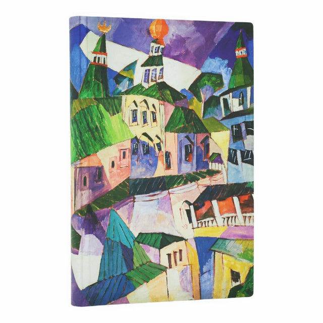 St. Petersburg (Lentulov’s Cityscapes) Mini Lined Softcover Journal (Elastic Band Closure)