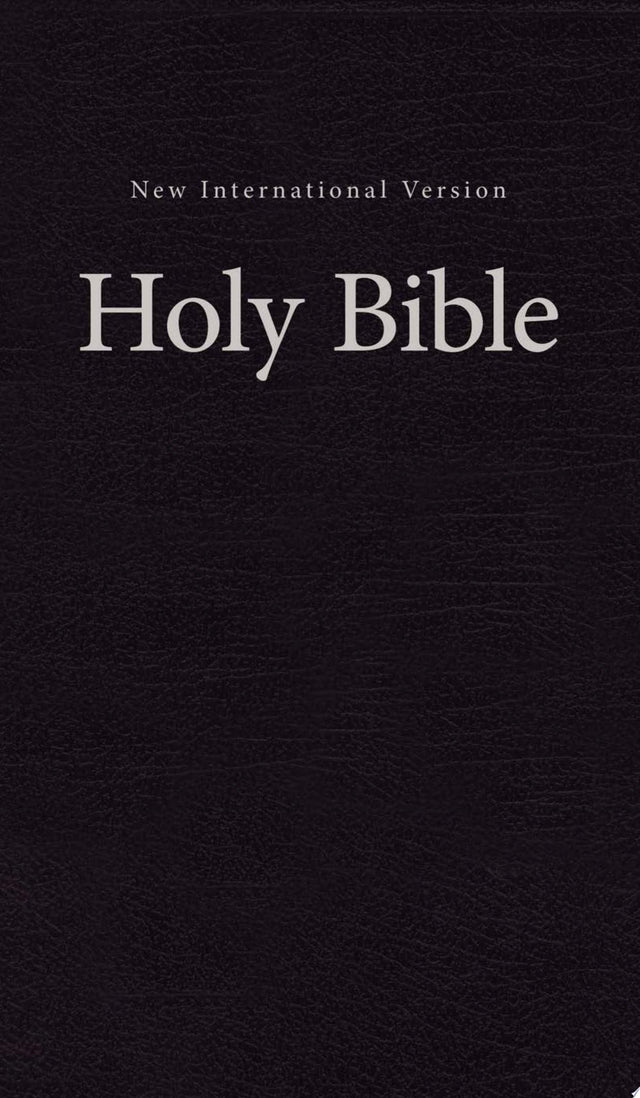 NIV, Church Bible (Pew Bible), Hardcover, Black, Comfort Print