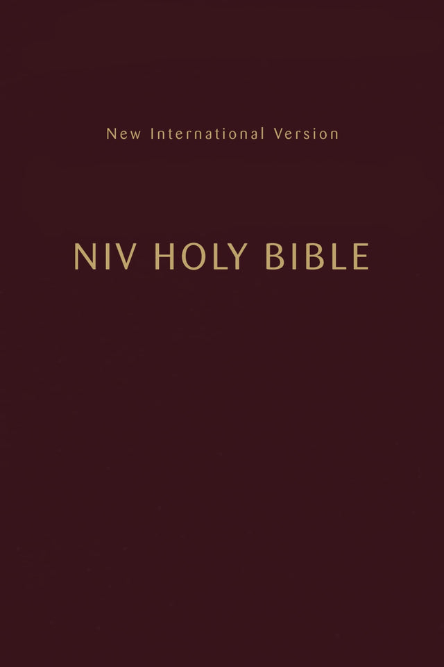 NIV, Holy Bible, Compact, Paperback, Burgundy, Comfort Print