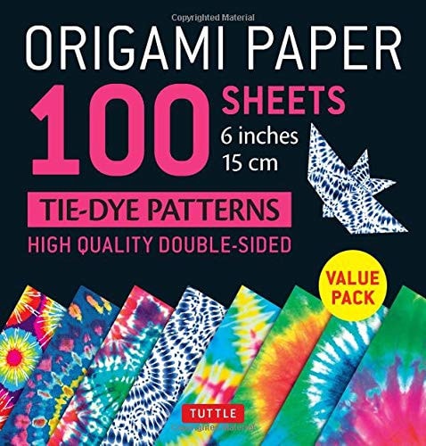 Origami Paper 100 sheets Tie-Dye Patterns 6 inch (15 cm)