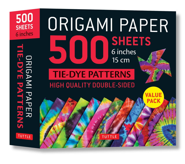 Origami Paper 500 sheets Tie-Dye Patterns 6" (15 cm)