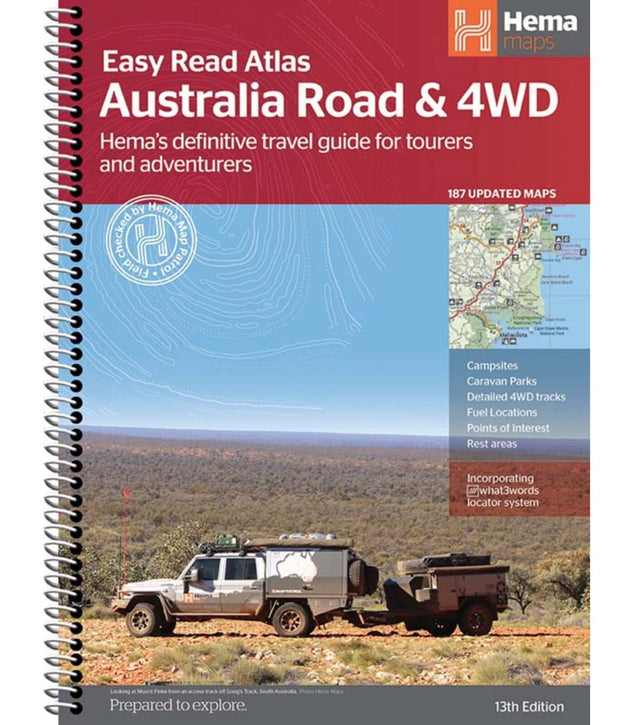 Australia Easy Read Road & 4WD atlas A3