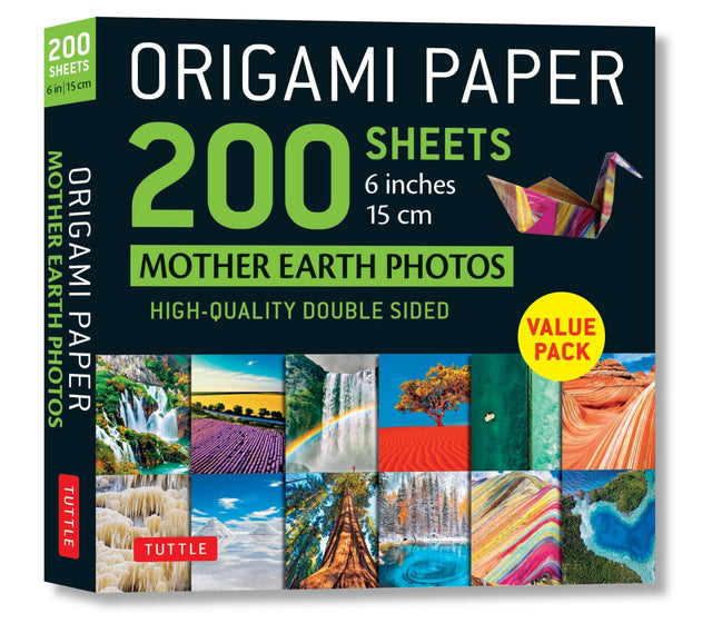 Origami Paper 200 sheets Mother Earth Photos 6 Inches (15 cm)