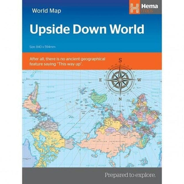 World pol. upside down in envelope