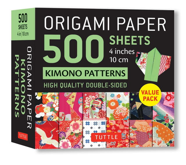Origami Paper 500 sheets Kimono Patterns 4" (10 cm)