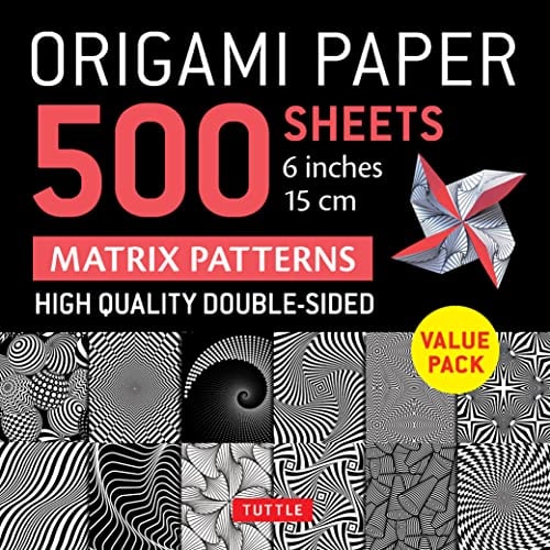 Origami Paper 500 sheets Matrix Patterns 6" (15 cm)