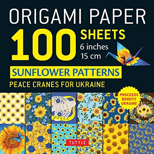 Origami Paper 100 Sheets Sunflower Patterns 6" (15 cm)