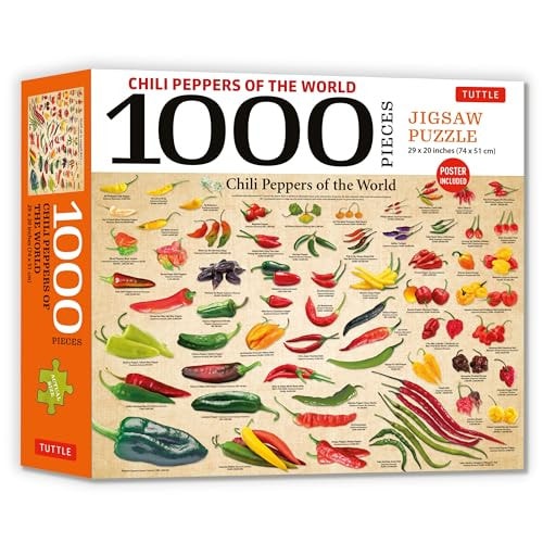 Chili Peppers of the World - 1000 Piece Jigsaw Puzzle