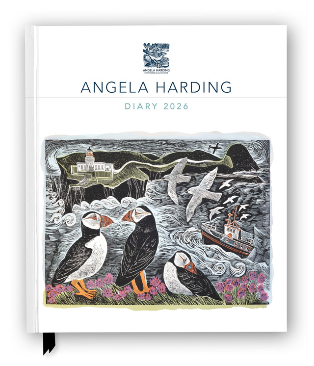 Angela Harding 2026 Desk Diary Planner - Week to View, Illustrated throughout