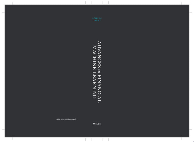 Advances in Financial Machine Learning