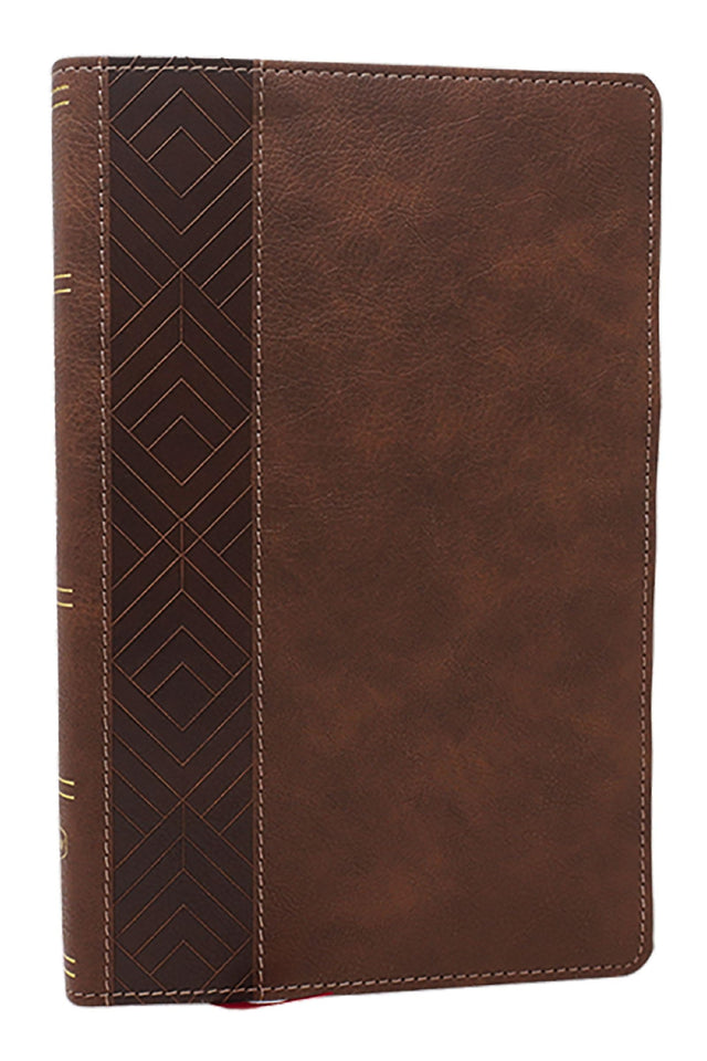 NKJV, Personal Size New Testament, Brown Leathersoft, Red Letter, Comfort Print