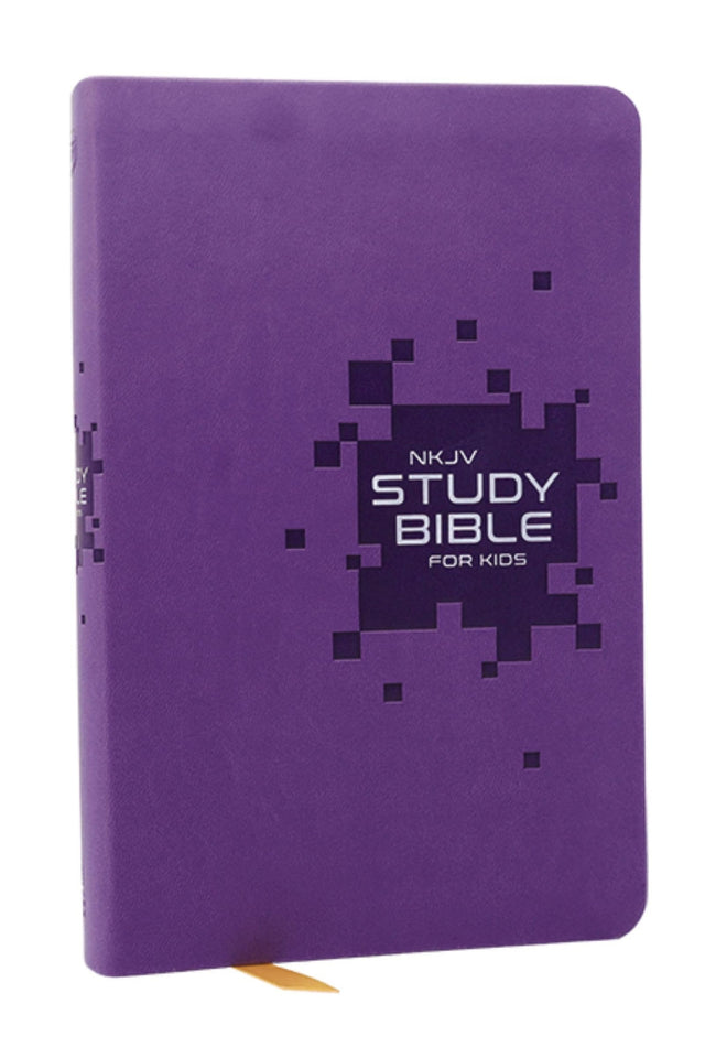 NKJV Study Bible for Kids, Purple Leathersoft: The Premier Study Bible for Kids