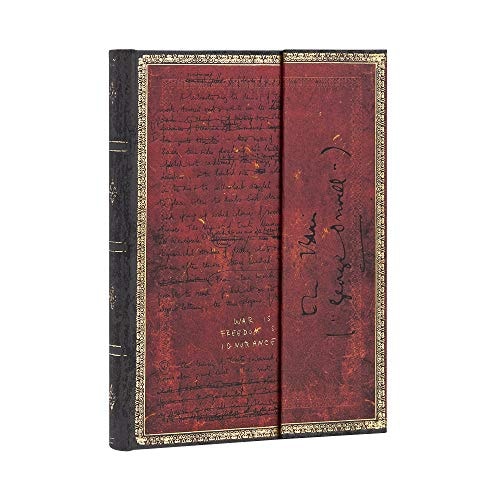 Orwell, Nineteen Eighty-Four Midi Lined Hardcover Journal (Wrap Closure)
