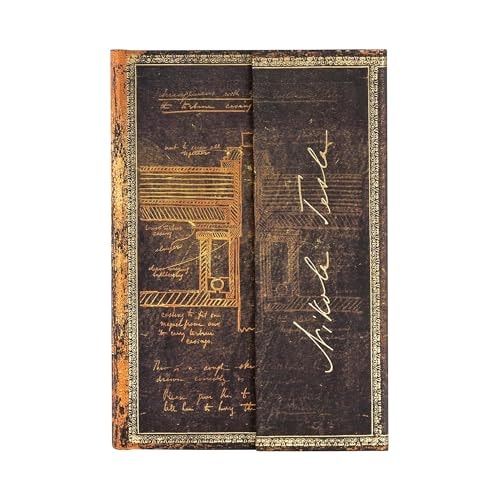 Tesla, Sketch of a Turbine Mini Unlined Hardcover Journal