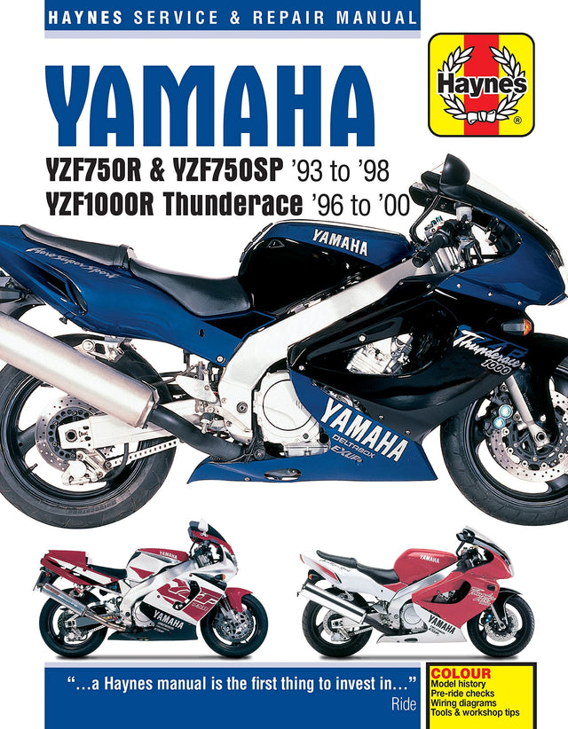 Yamaha YZF750R & YZF1000R Thunderace (93 - 00) Haynes Repair Manual