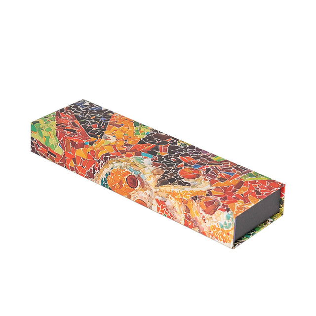 Gaudi’s Sun (Gaudi’s Mosaics) Pencil Case (Wrap Closure)