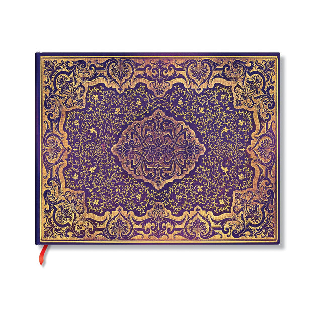 Picaresque Lined Hardcover Guest Book (Elastic Band Closure)