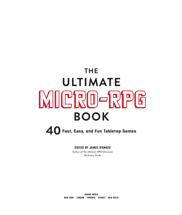 The Ultimate Micro-RPG Book