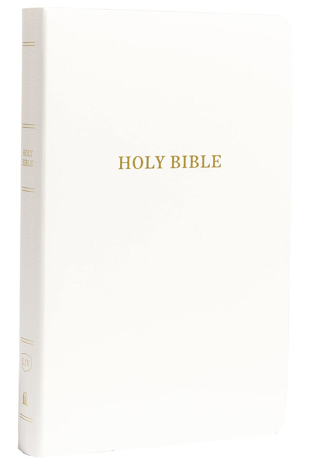 KJV Holy Bible: Gift and Award, White Leather-Look, Red Letter, Comfort Print: King James Version