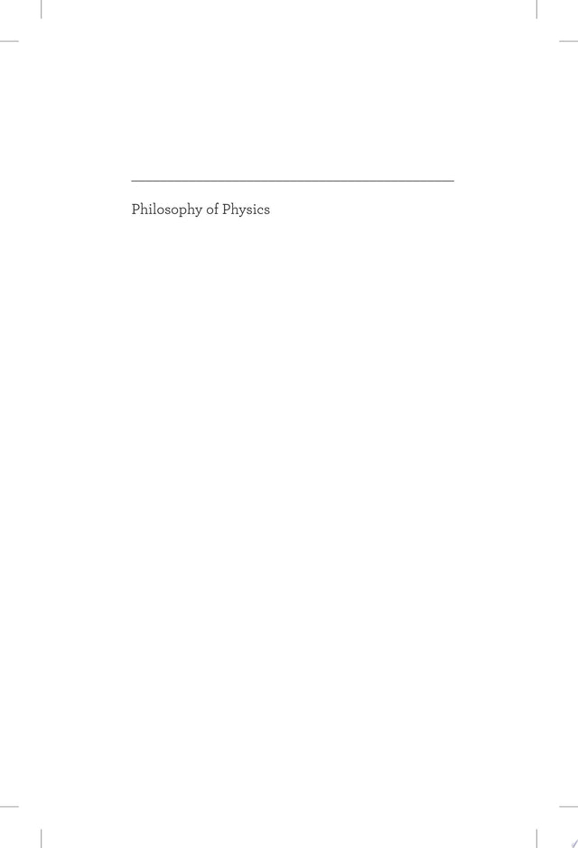 Philosophy of Physics