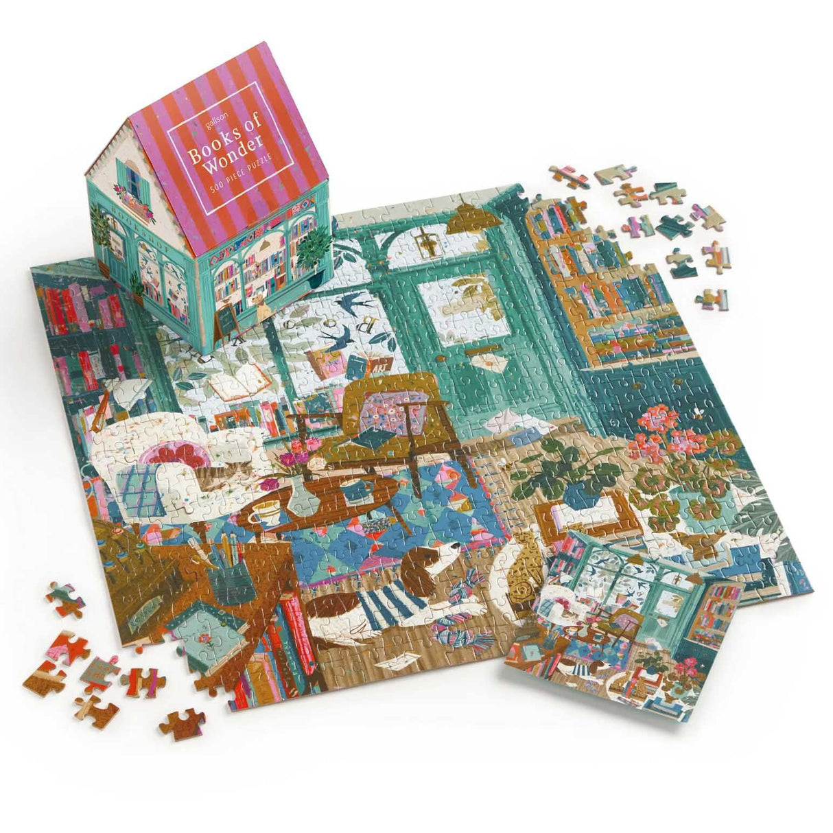 Galison Books of Wonder House Puzzle - 500 Piece