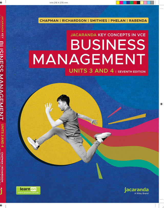 Jacaranda Key Concepts in VCE Business Management Units 3 and 4, 7e learnON & Print & studyON