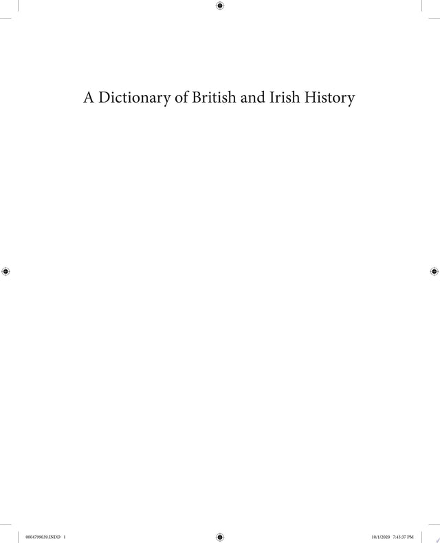 A Dictionary of British and Irish History